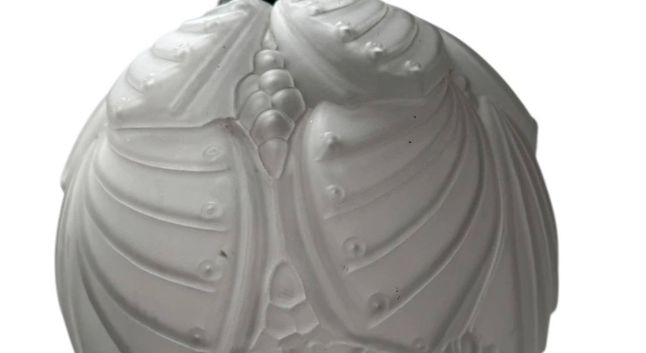 Art Deco Muller Frères Luneville Style Pendant Light, 1930s